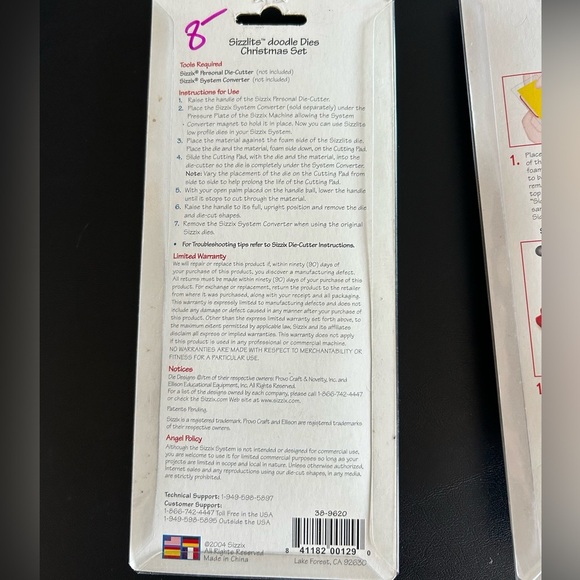 Sizzix Sizzlits Cutting Dies Christmas Set and Tag Set - Picture 5 of 7